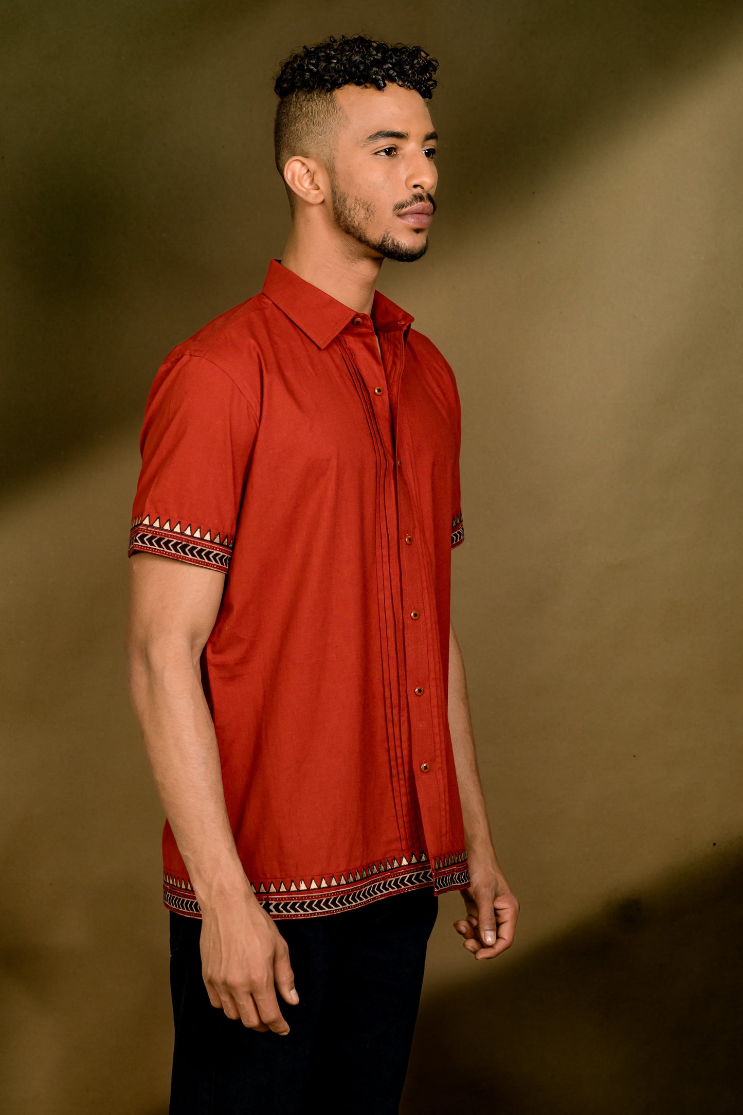 Limited Edition - Embroidered Shirt (Red)